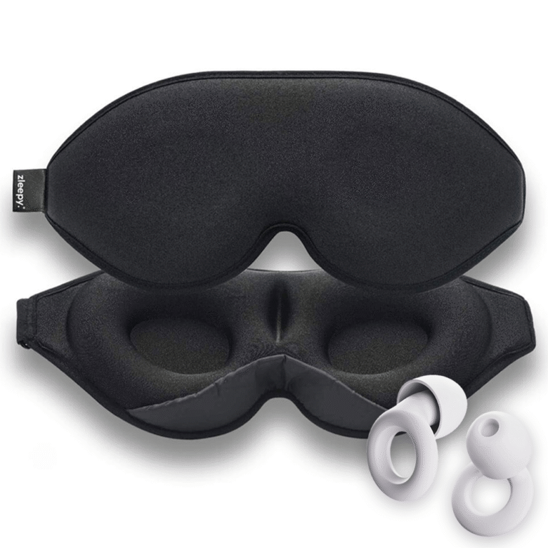 3D Contoured Eye Mask + Earplugs Set